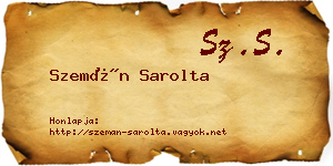Szemán Sarolta névjegykártya